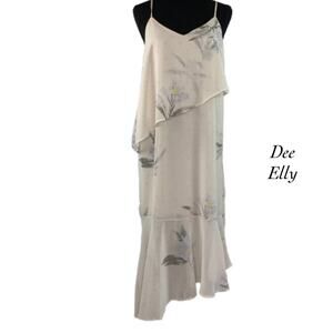 Dee Elly Floral Spaghetti Strap Layered Maxi Dress NWT Size S